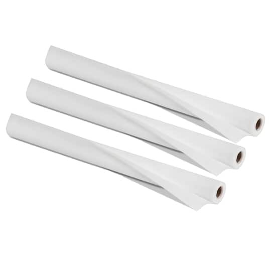 Smart Fab SMF1U382401810-3 Disposable Art & Decoration Fabric Roll; White - 24 in. x 18 ft. - 3 Roll